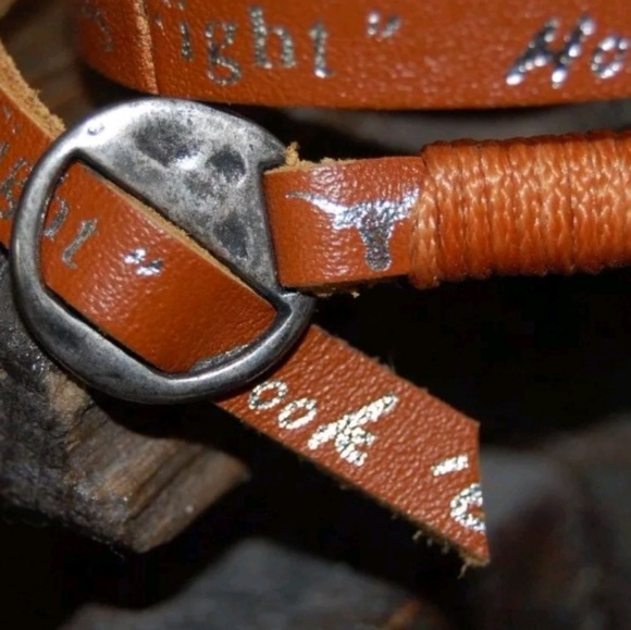 Texas Longhorns Leather Bracelet Wrap - Picture 3 of 5